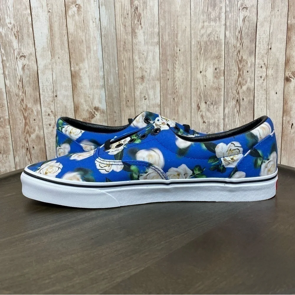 Vans Era Romantic‎ Floral Lapis Blue Canvas Sneaker Size 11 Men